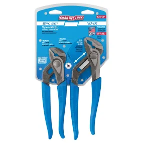 2pc V-Jaw Tongue & Groove Pliers Set (VJ-1X)