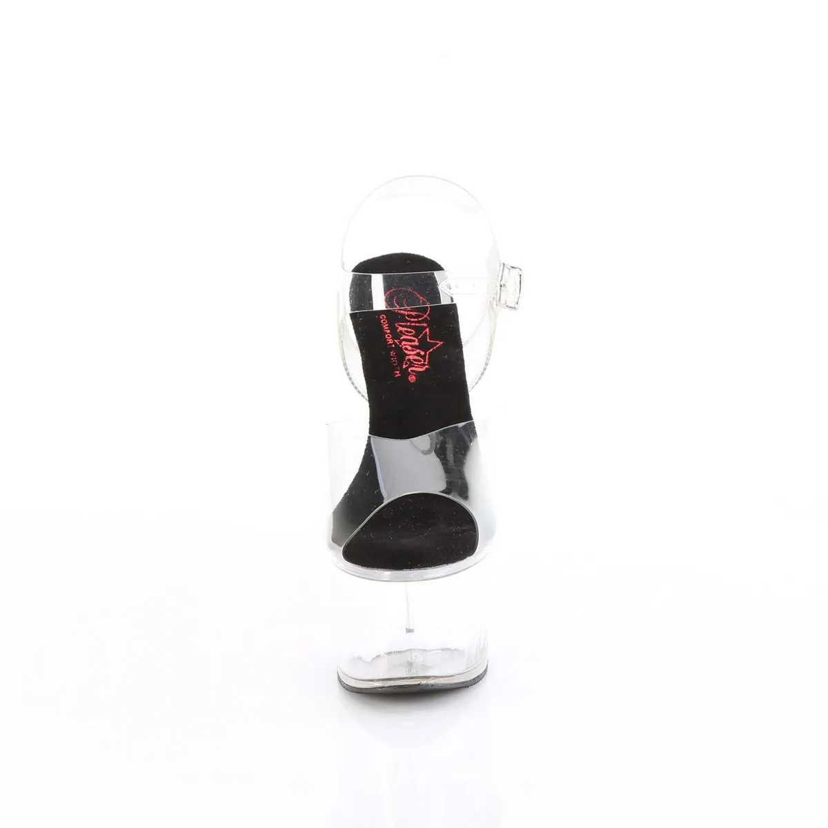 7 Inch Heel PASSION-708 Clear Black Clear