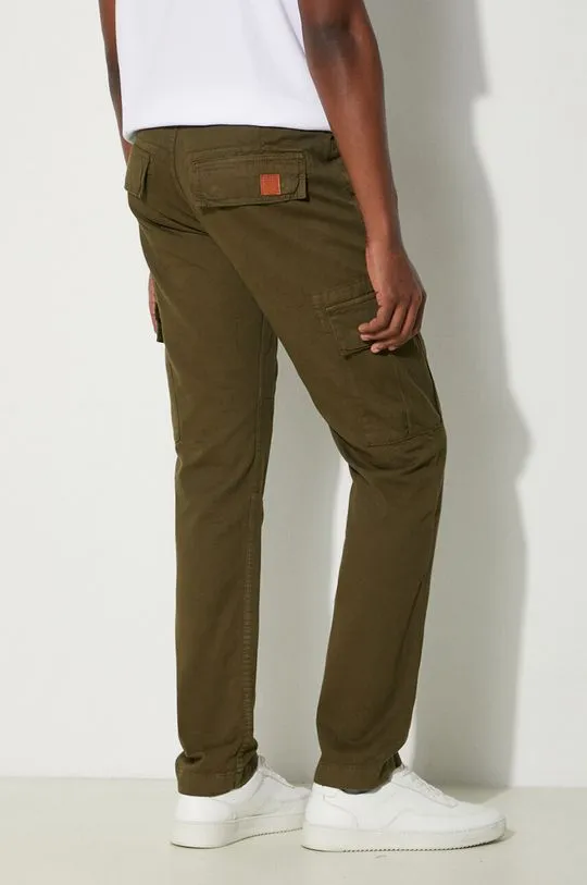 Alpha Industries cotton trousers Agent Pant green color 158205.142