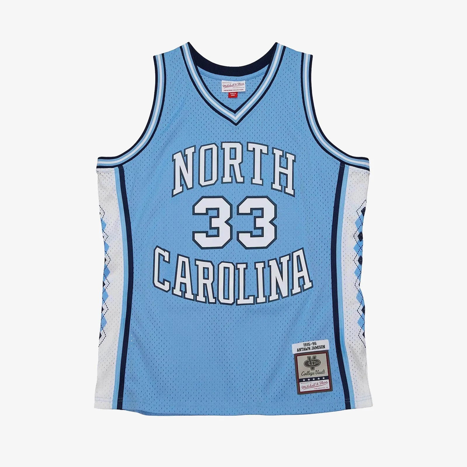 Antawn Jamison University of North Carolina Tar Heels 1995-96 HWC Swingman Jersey - Light Blue