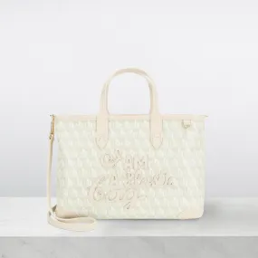 ANYA HINDMARCH I Am A Plastic Bag XS Motif Tote Bag - Chalk