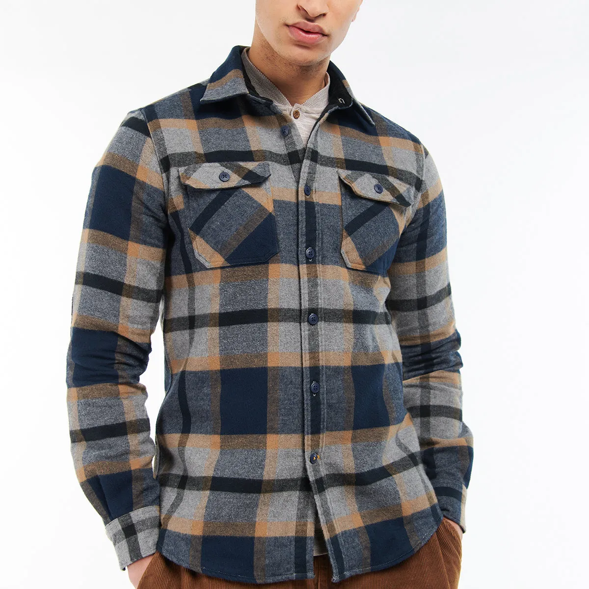 Barbour - Rhodell Tailored Fit Shirt in Grey Marl