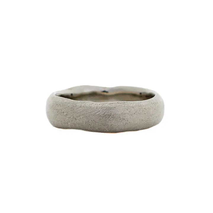 Beach Textured Wide Band - made to order