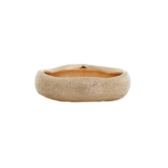 Beach Textured Wide Band - made to order