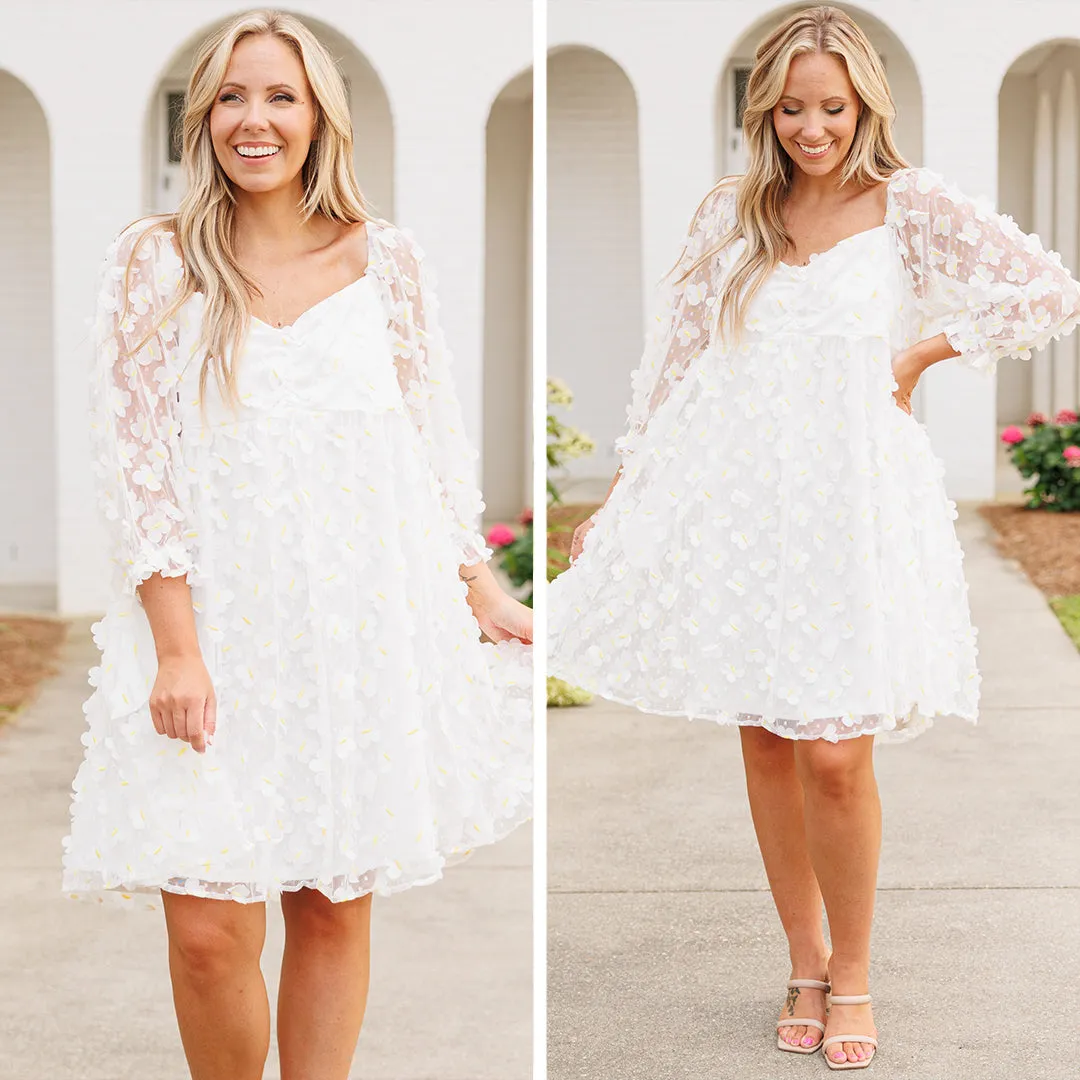 Beauty On Display Dress, White Multi