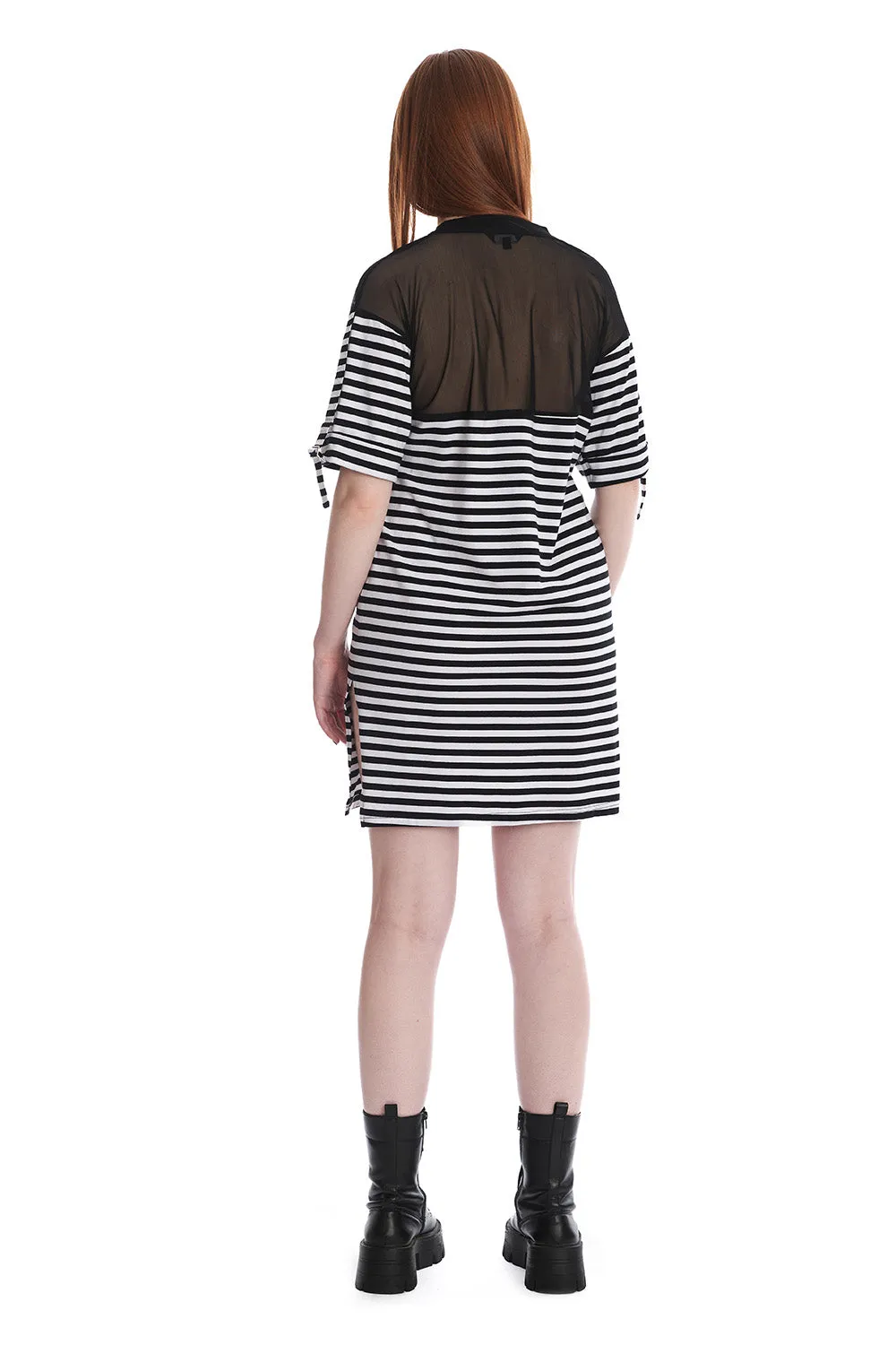 BELINDA STRIPED T-SHIRT DRESS