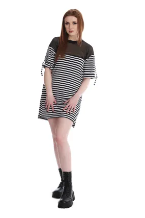 BELINDA STRIPED T-SHIRT DRESS