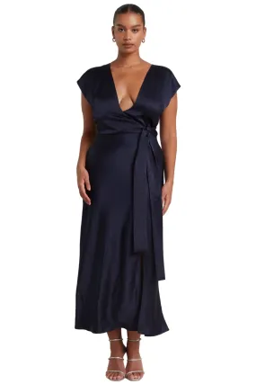 BUY IT BEC + BRIDGE Dreamer Wrap Dress (Navy)