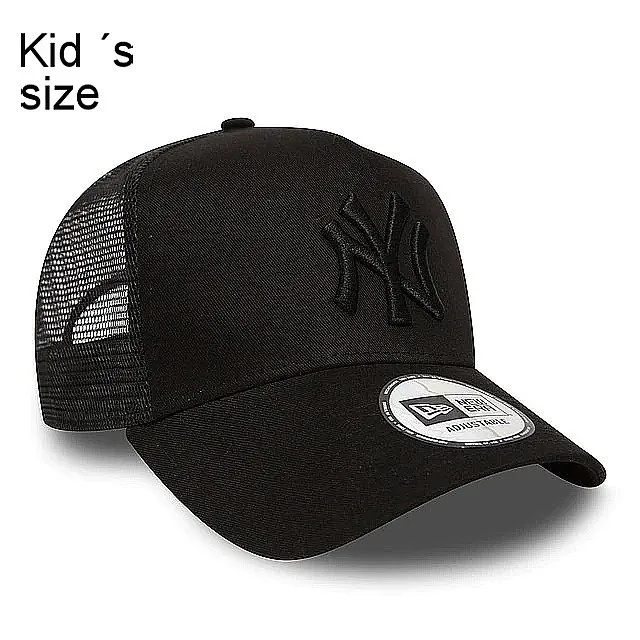 cap New Era 9FO AF Clean Trucker MLB New York Yankees Child - Black/Black - kid´s