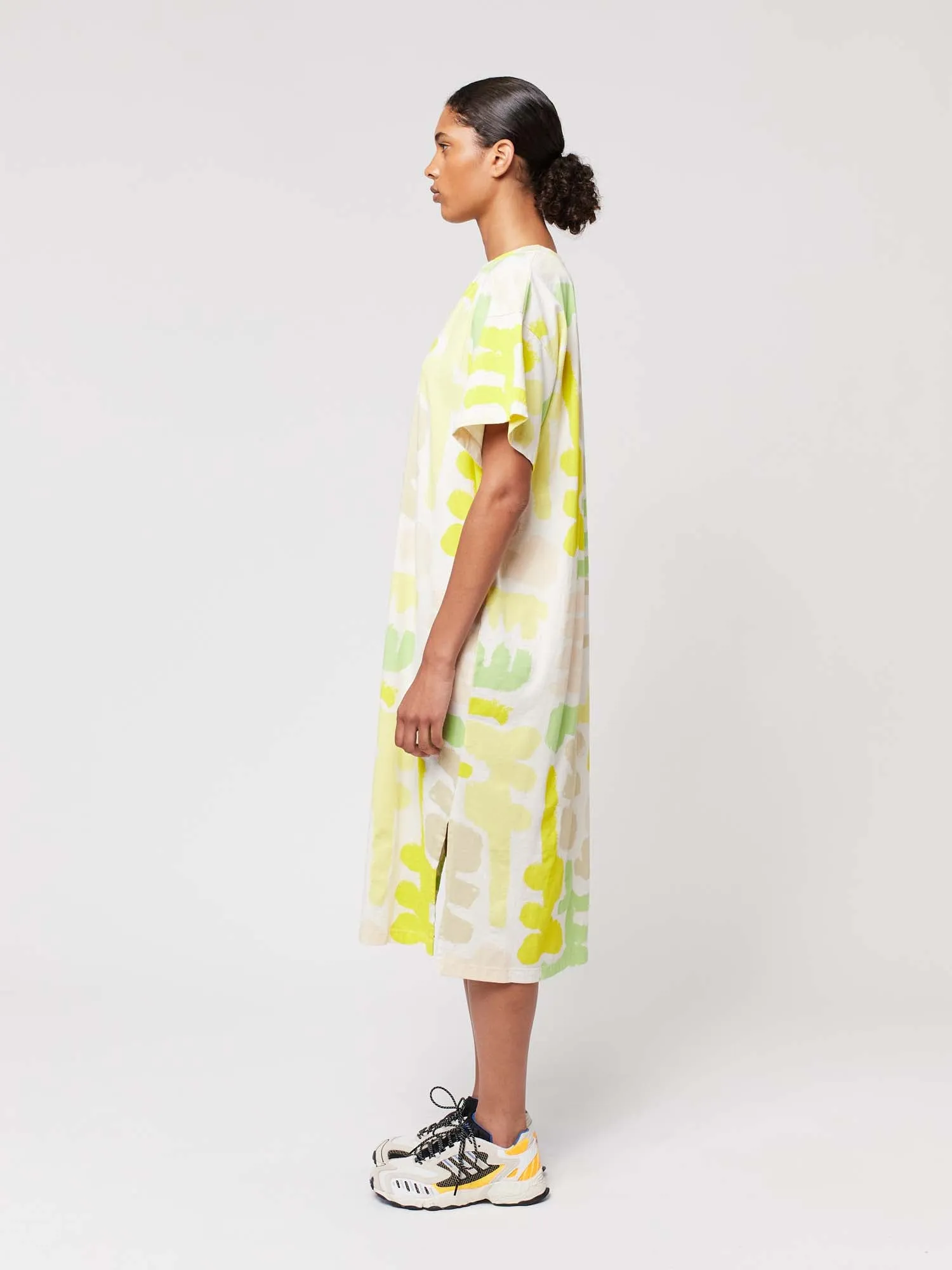 Carnival Print Long T-shirt Dress