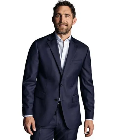 Charles Tyrwhitt Men's Slim Fit Natural Stretch Twill Suit Jacket