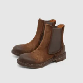 Crispiniano Ladies Roughout Suede Chelsea Boot