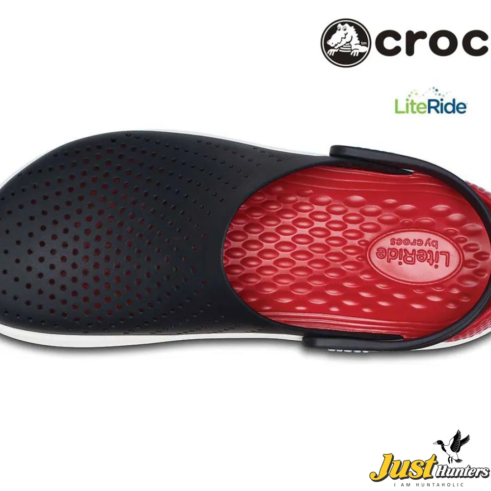 Crocs LiteRide Clogs Black and Red