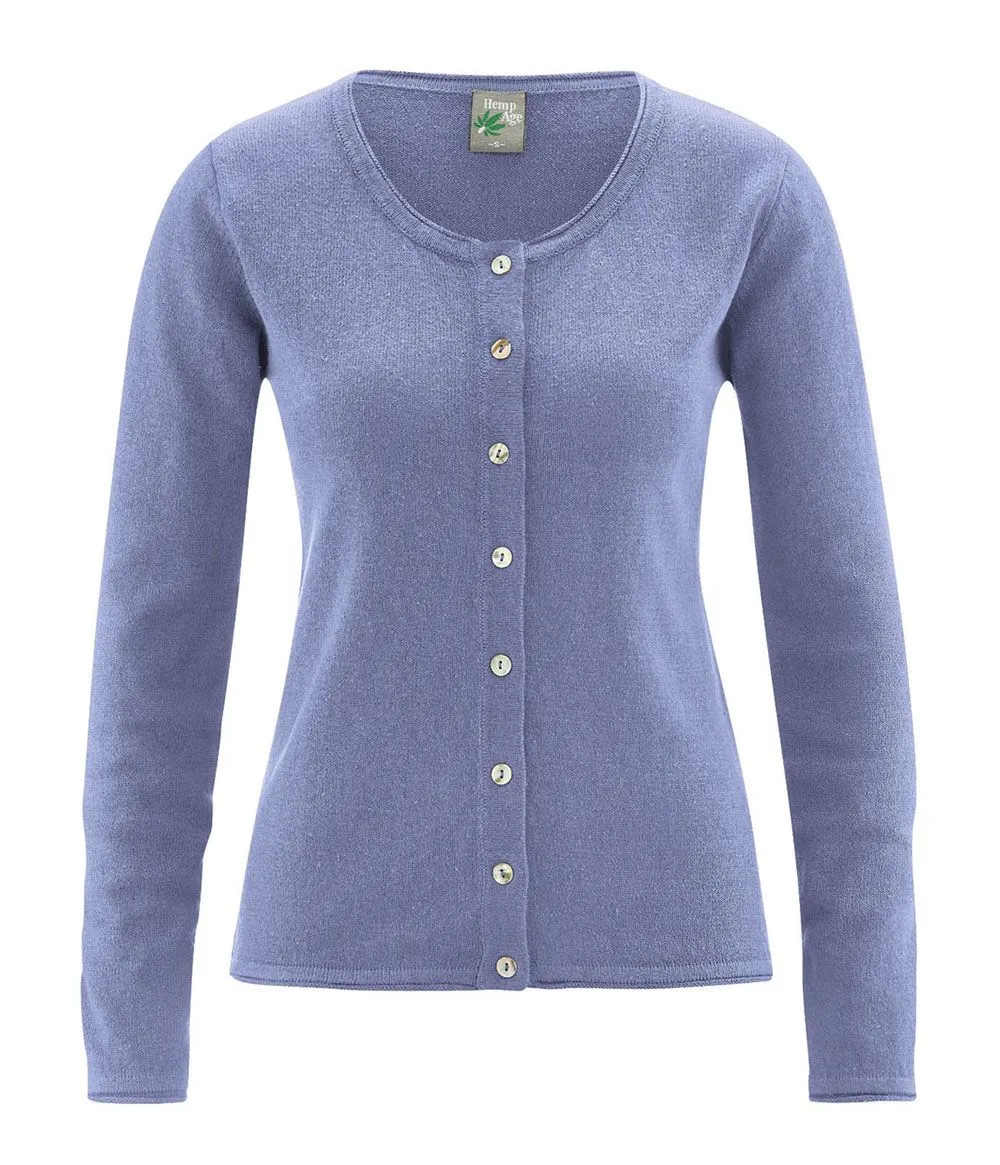 Eco Friendly Recycled Hemp And Organic Cotton Womens Cardigan