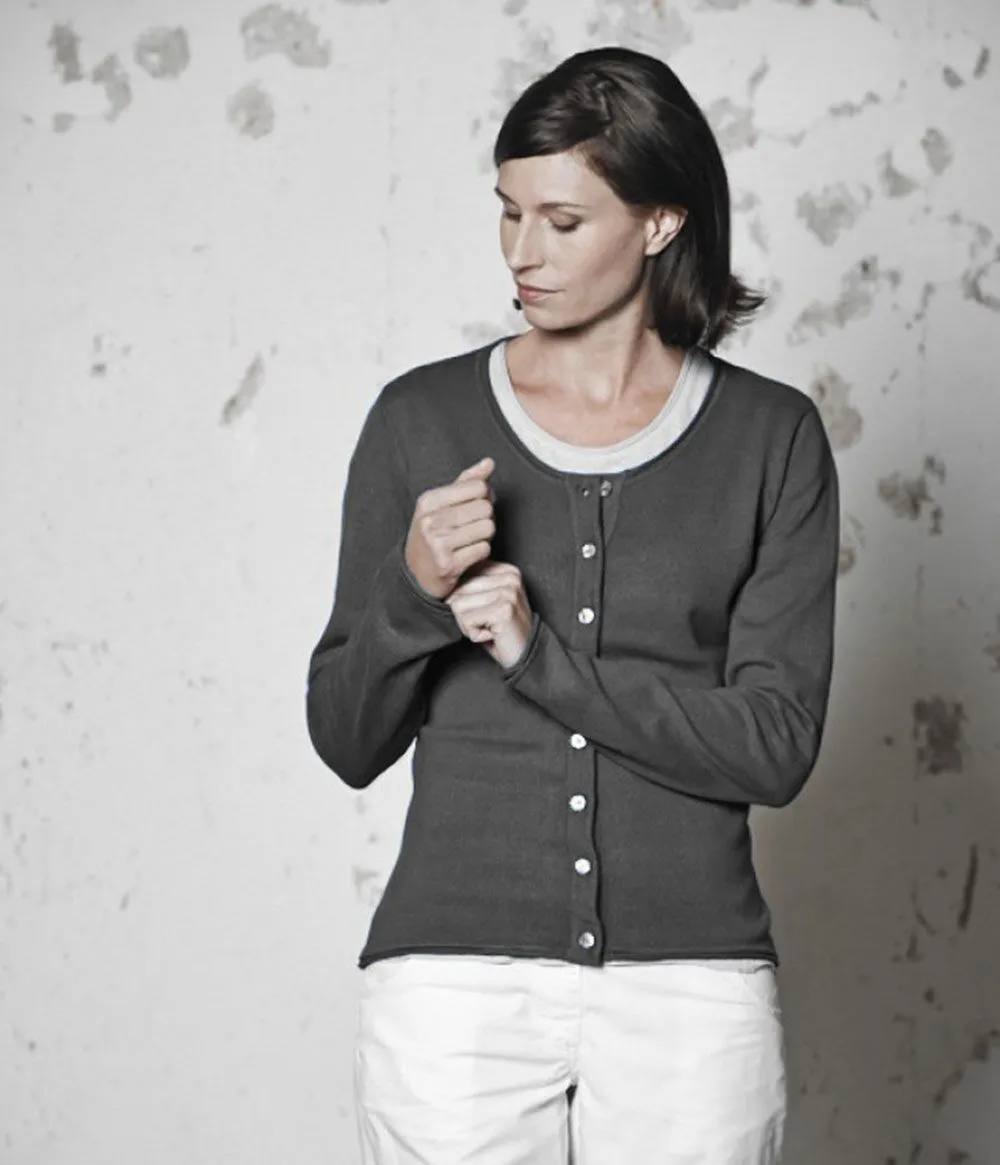 Eco Friendly Recycled Hemp And Organic Cotton Womens Cardigan