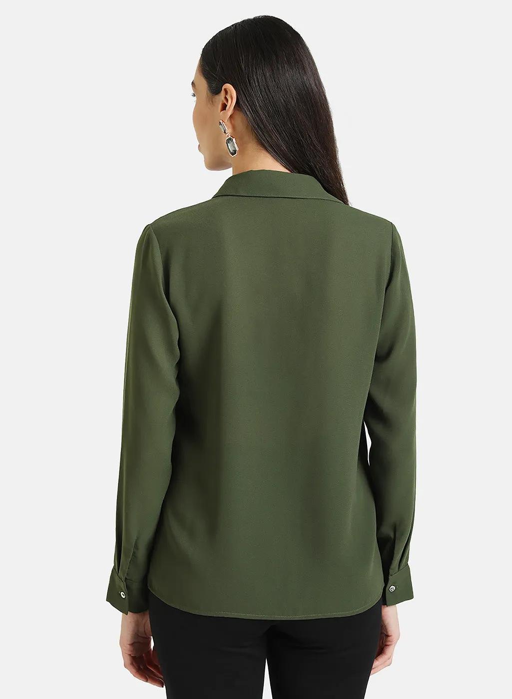 Embellished Pocket Flap Shirt