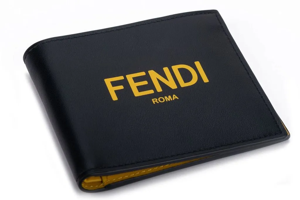 Fendi Bifold Wallet Black/Yellow