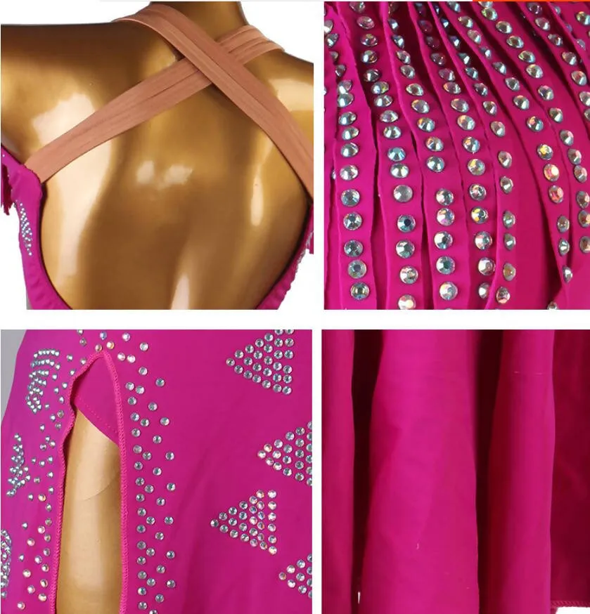 Fuchsia Flair Latin Dance Competition Dress | LQ229