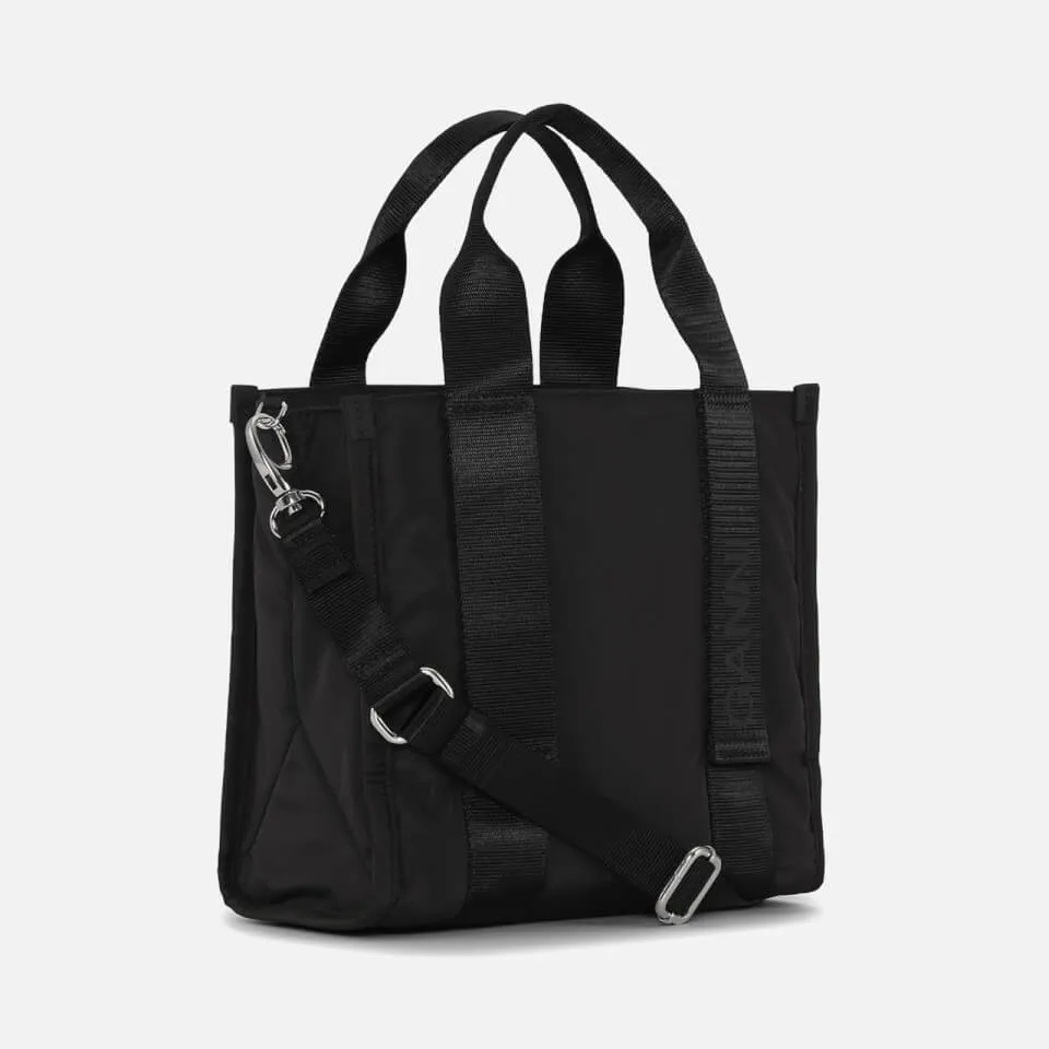 Ganni Tech Small Recycled Canvas Tote Bag