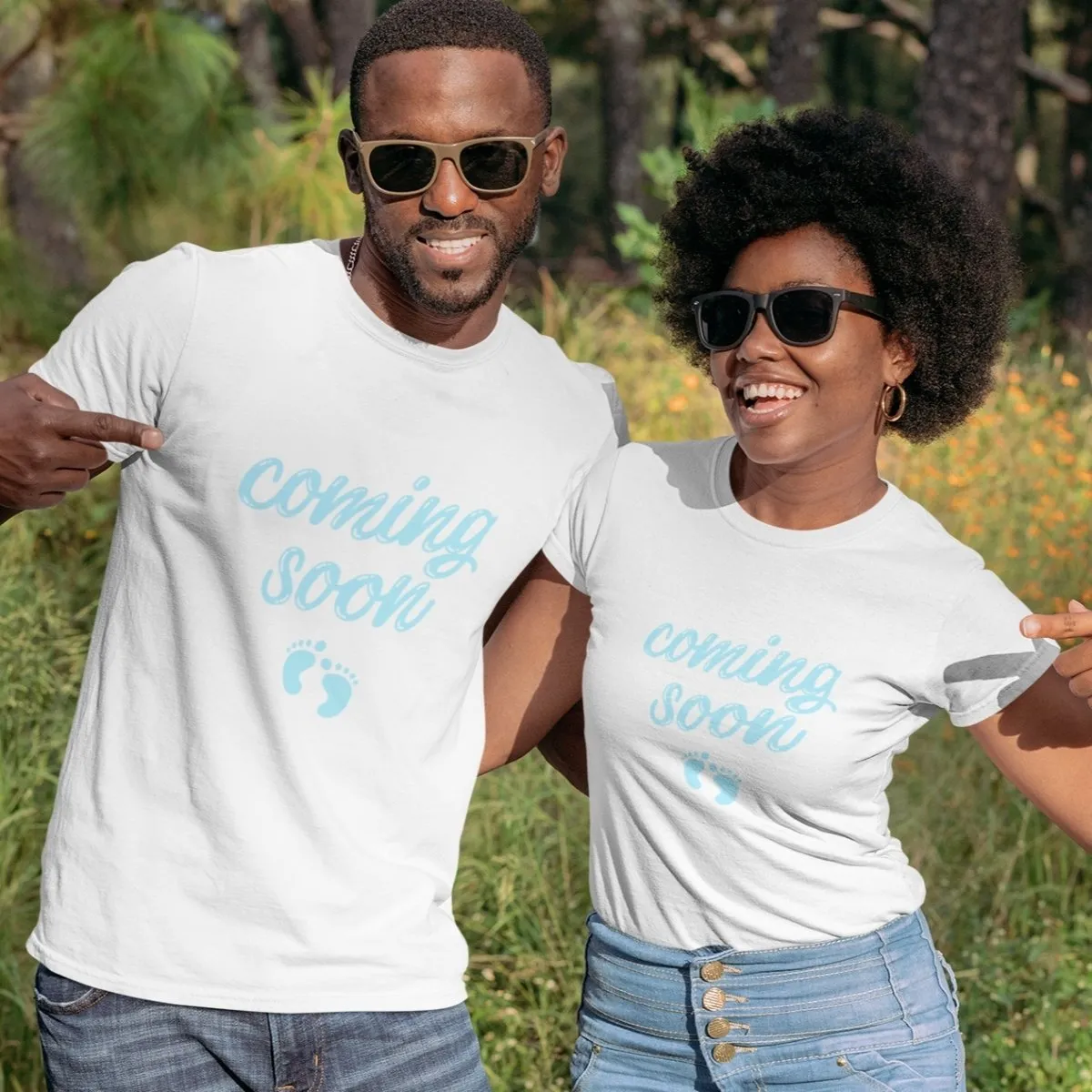 Gender Reveal Boy Matching T-Shirts