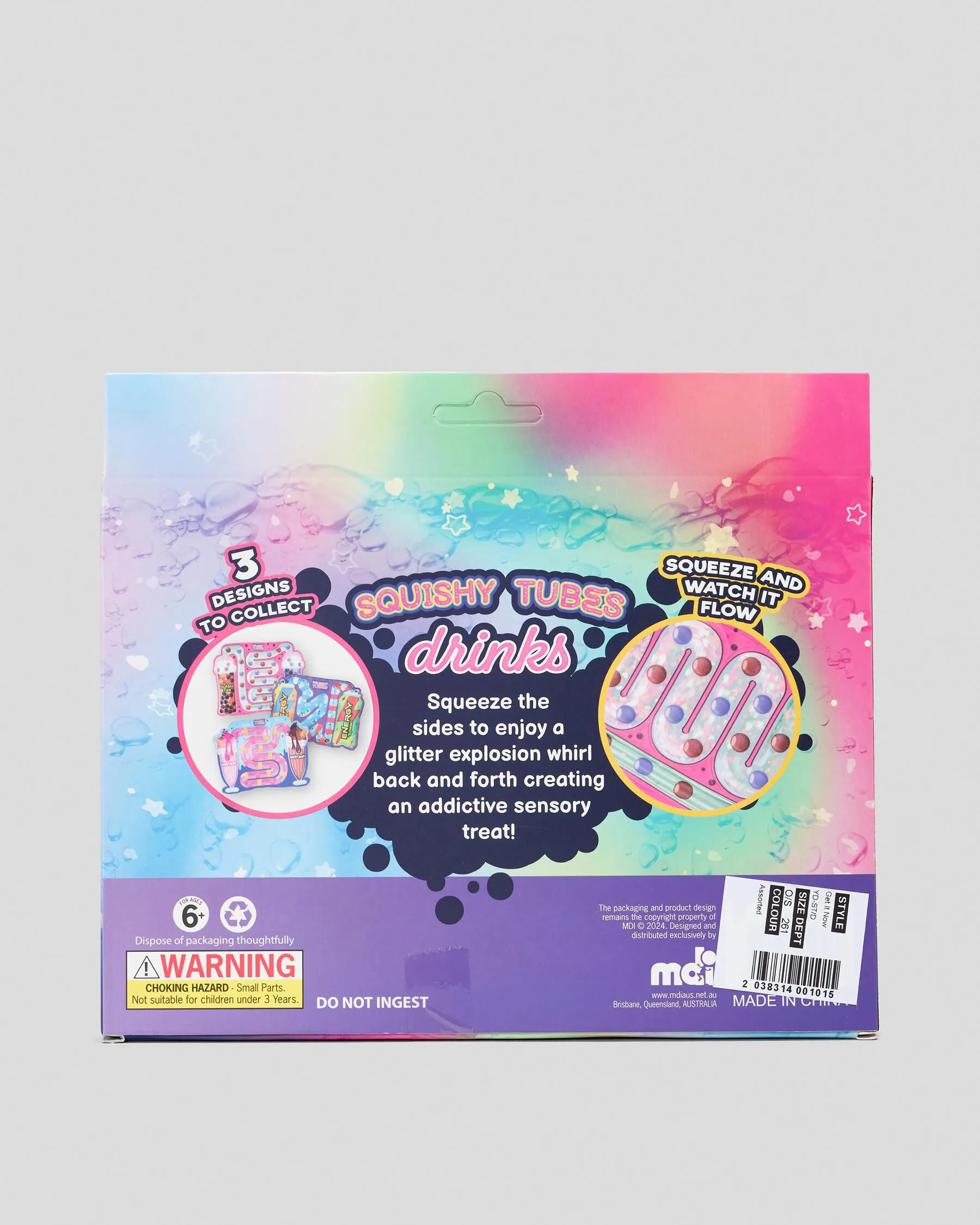 Get It Now Drink Squishy Tubes Sensory Toy