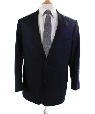 Giorgios of Palm Beach Mens Buttoned Darted Collared Blazer Navy