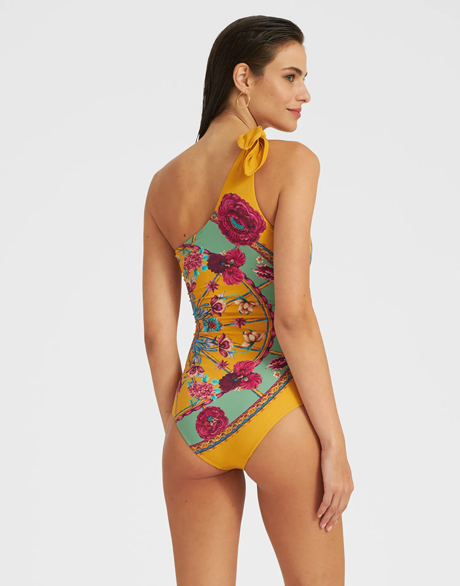 Goddess Suit in Zodiac Placée Marigold for Women | La DoubleJ