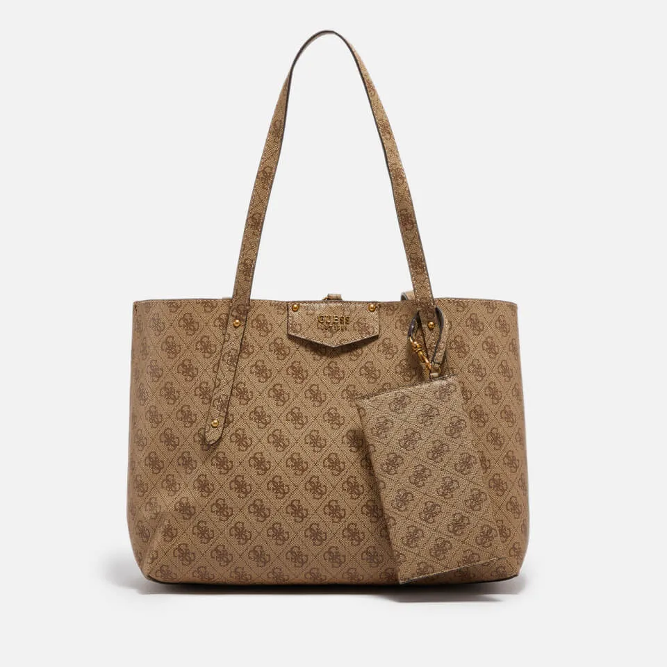 Guess Women's Eco Brenton Monogram Faux Leather Tote Bag