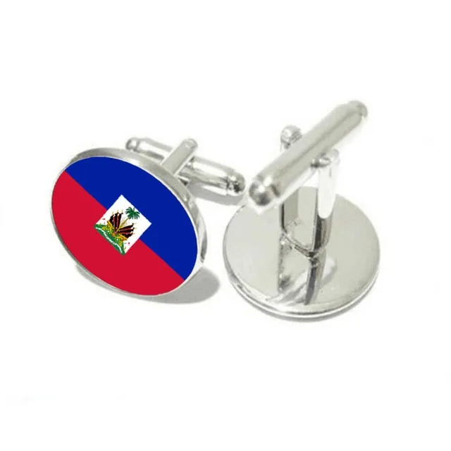 Haiti National Flag Cufflinks