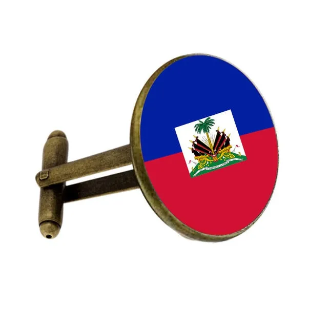 Haiti National Flag Cufflinks