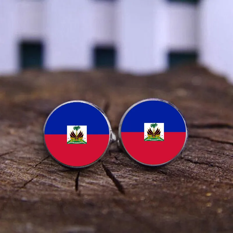 Haiti National Flag Cufflinks