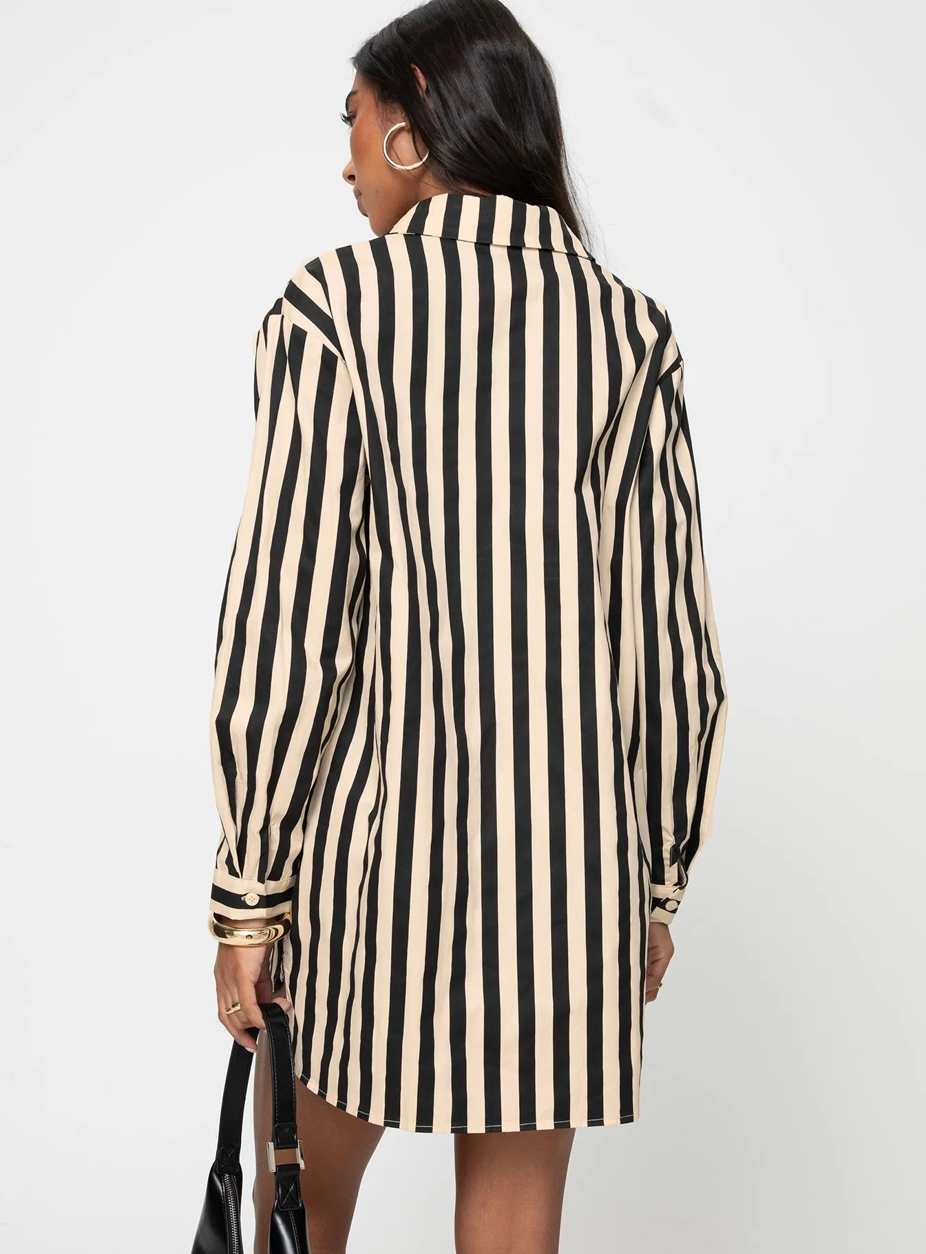 Hancer Shirt Dress Black / Cream