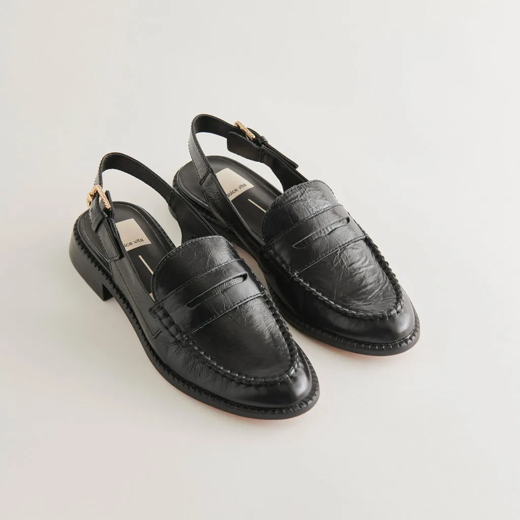 HARDI WIDE LOAFERS MIDNIGHT CRINKLE PATENT– Dolce Vita 6952669216834