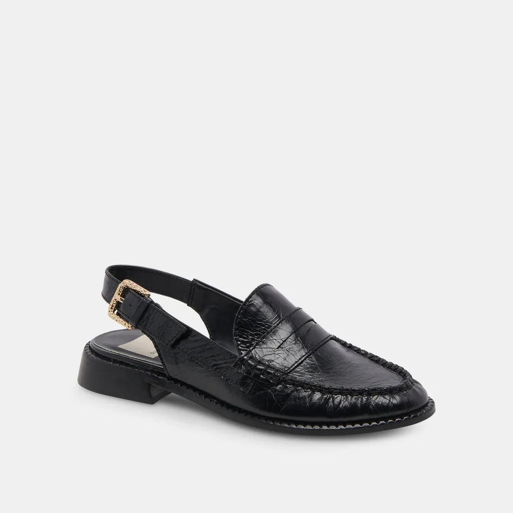 HARDI WIDE LOAFERS MIDNIGHT CRINKLE PATENT– Dolce Vita 6952669216834