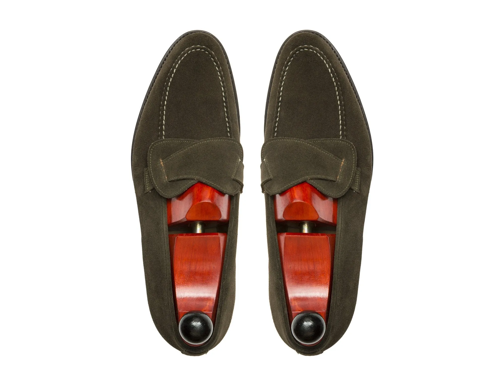 Hawthorne - MTO - Moss Suede - TMG Last - Single Leather Sole