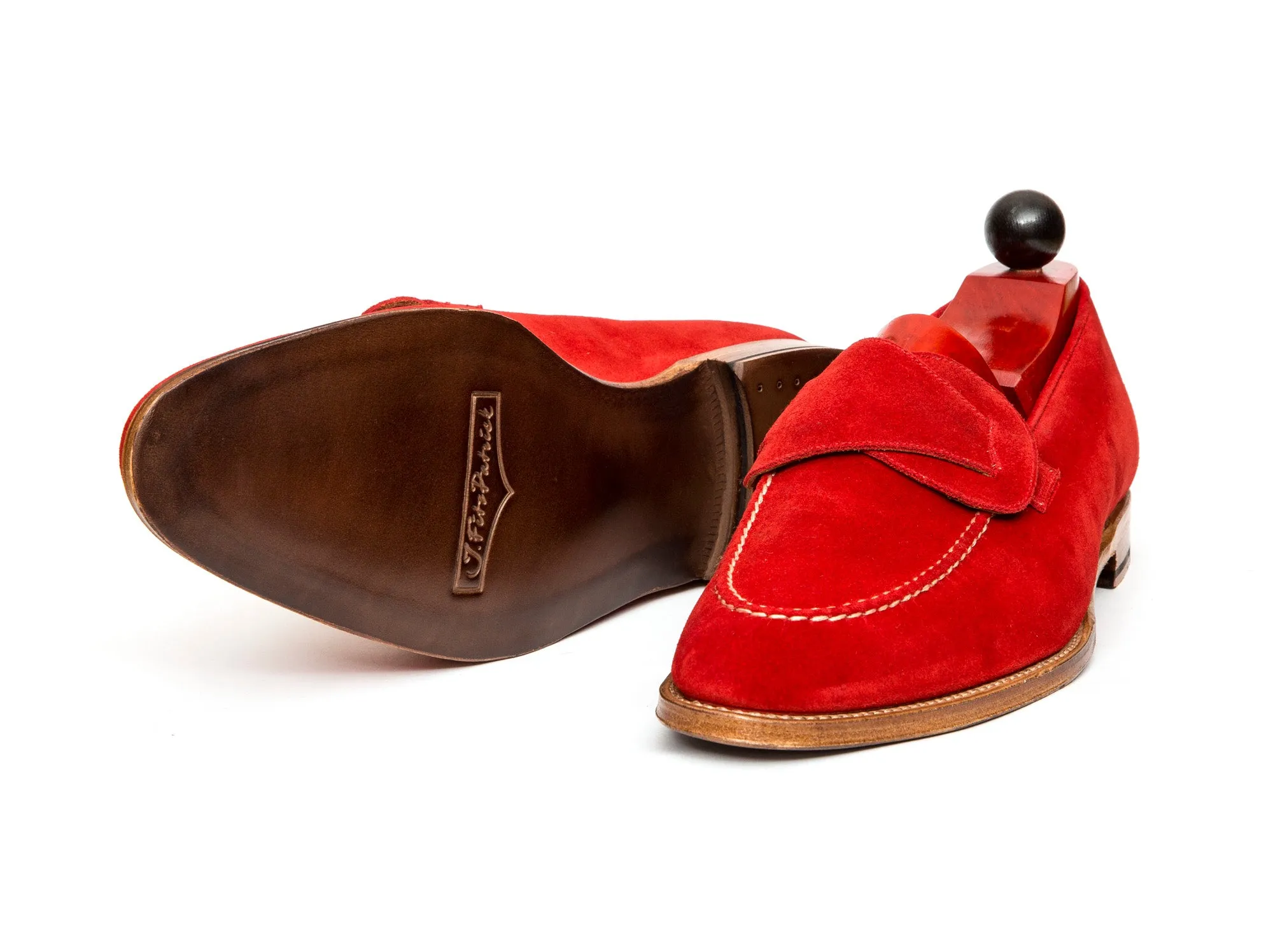 Hawthorne - MTO - Red Suede - TMG Last - Natural Single Leather Sole