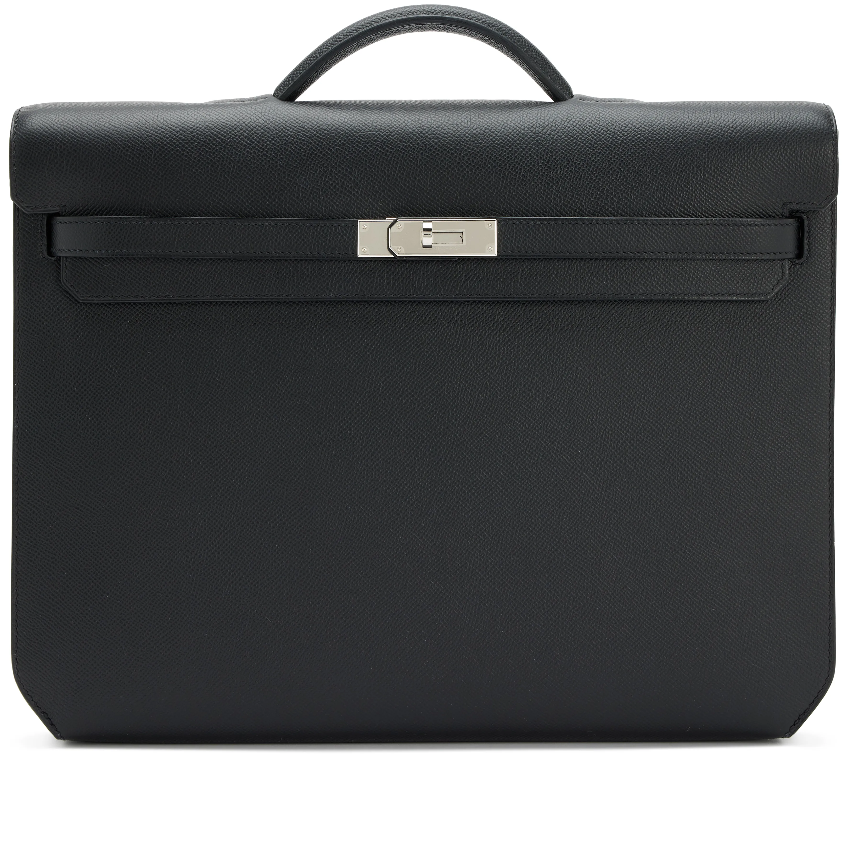 Hermès Black Epsom Kelly Depeches 36 Briefcase Palladium Hardware, 2021