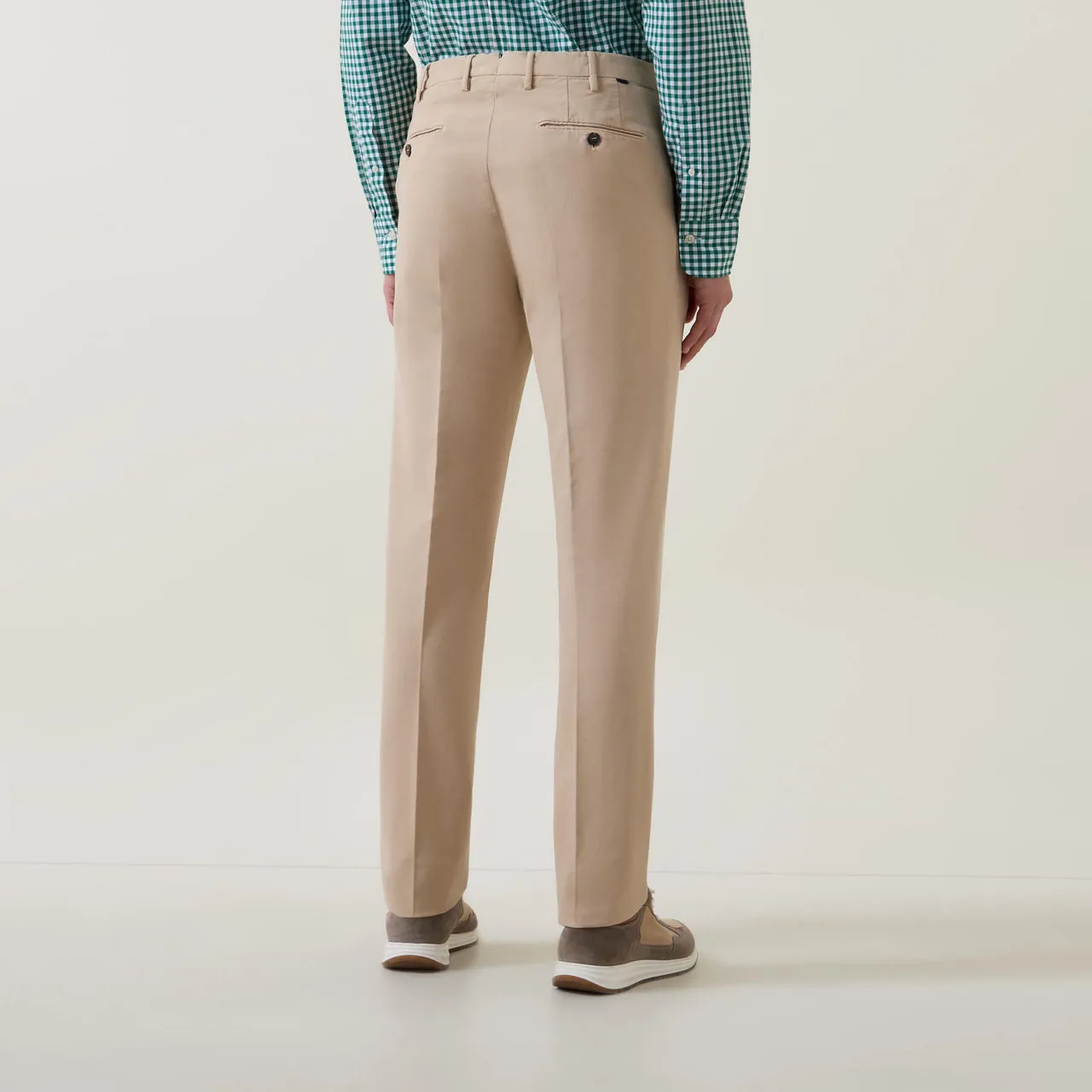 INCOTEX Slim-Leg Formal Chinos - Khaki