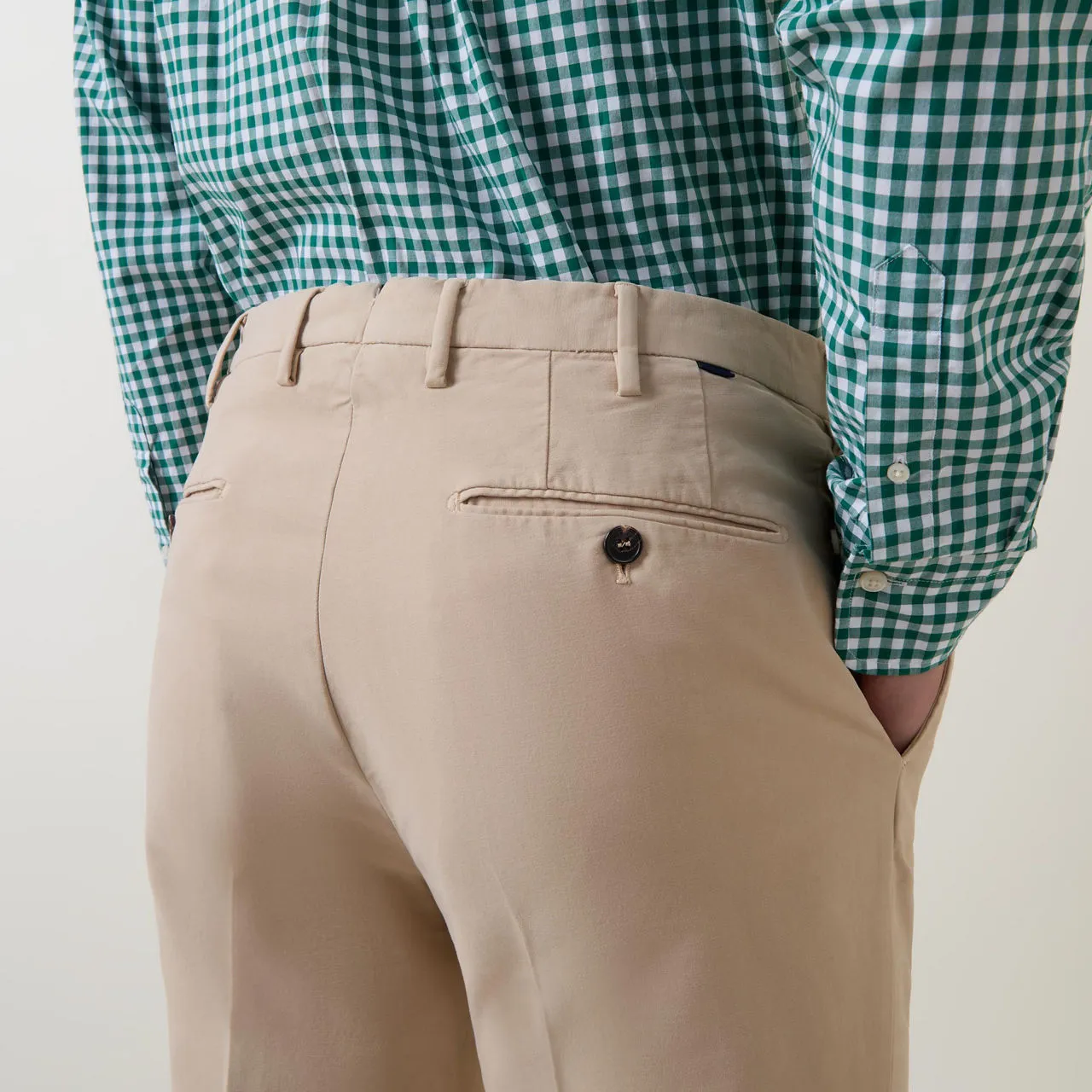 INCOTEX Slim-Leg Formal Chinos - Khaki