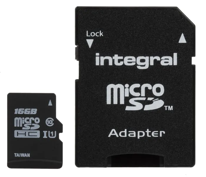 Integral Memory 16 GB MicroSDHC Micro SD Card, Class 10, UHS-1 U1