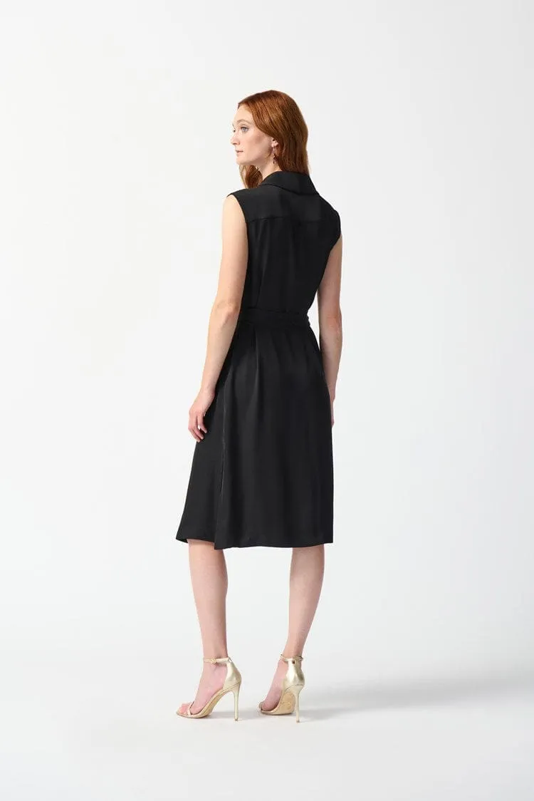 Joseph Ribkoff Woven Sleeveless Wrap Dress - 242075