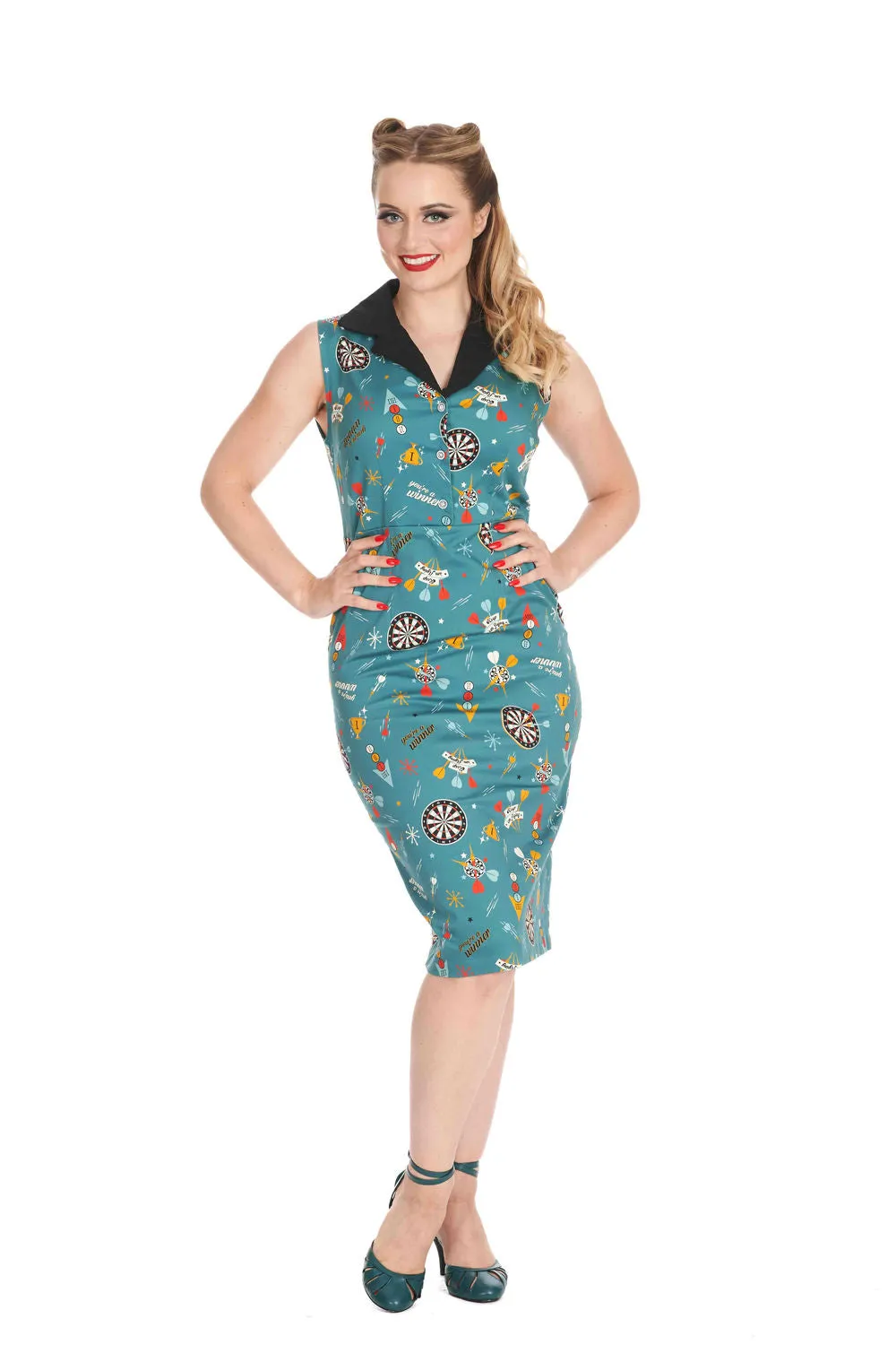 KEEP EM FLYING PENCIL DRESS