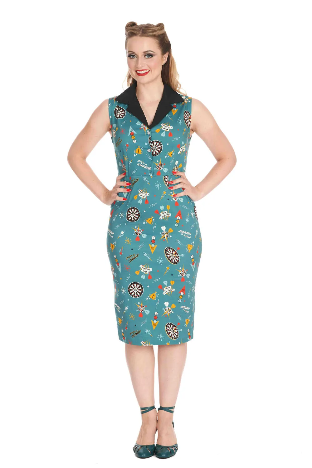 KEEP EM FLYING PENCIL DRESS