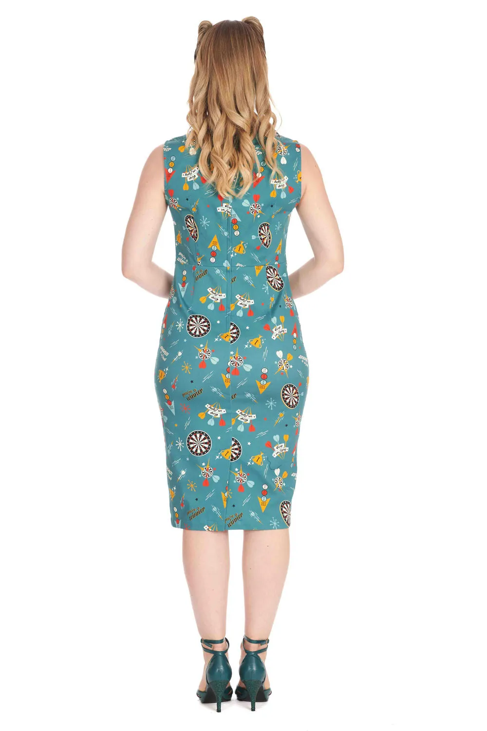 KEEP EM FLYING PENCIL DRESS