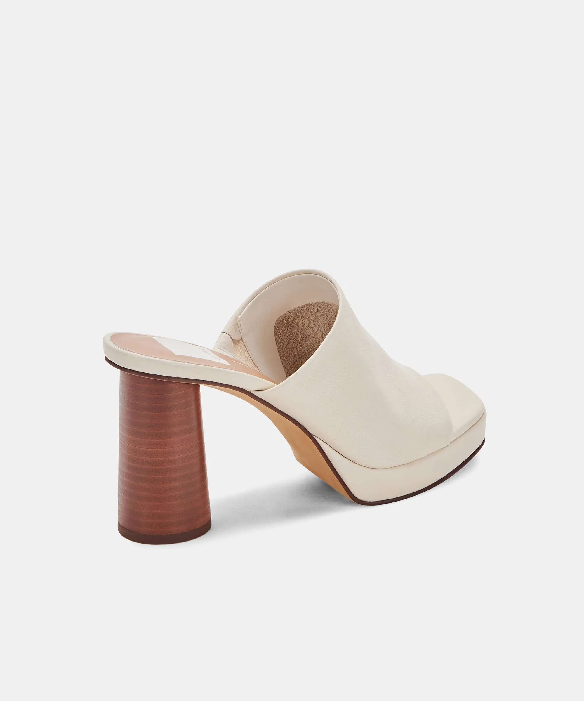 Kelsey DiPrima's ALYSSA HEELS IN IVORY LEATHER - re:vita