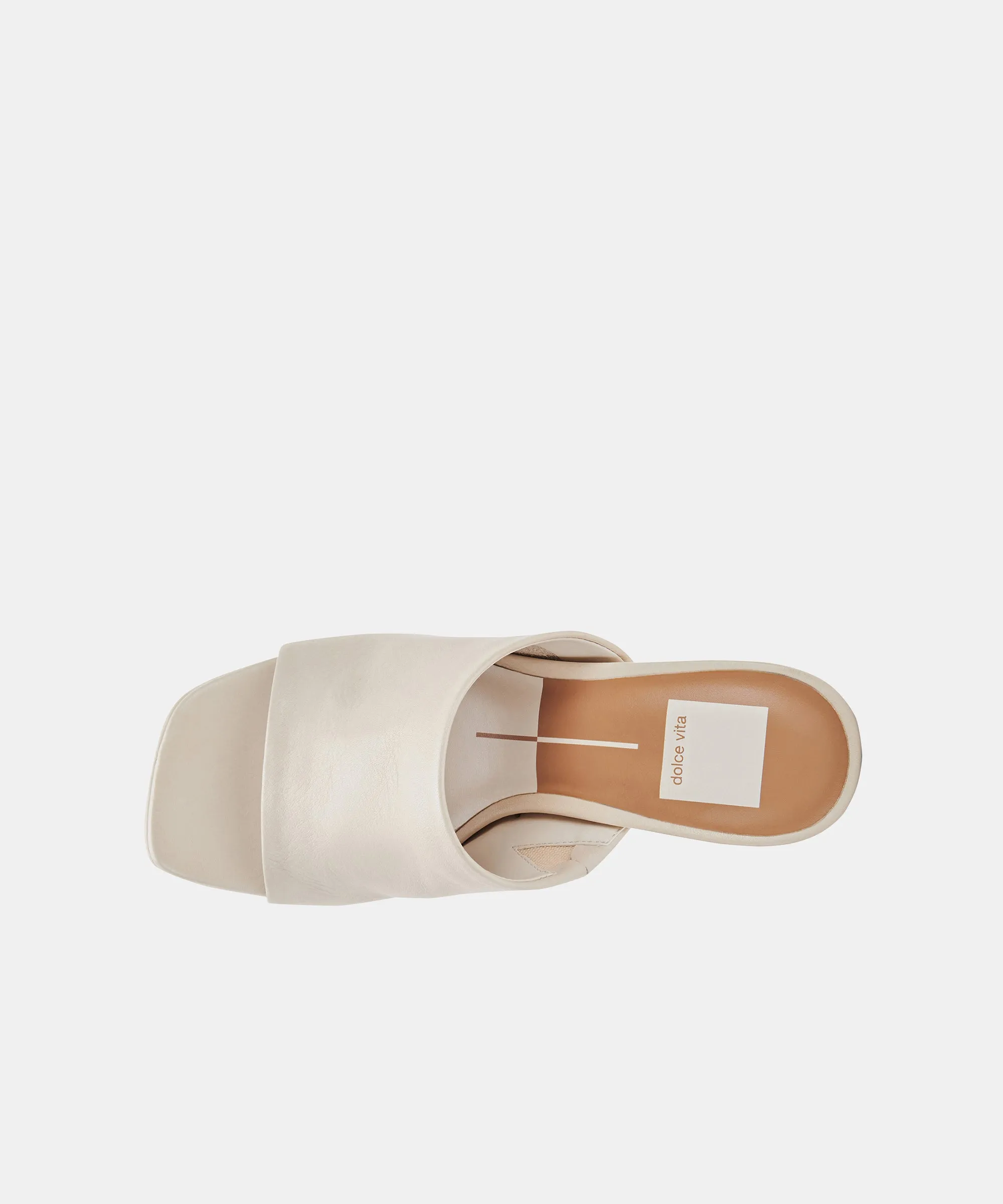 Kelsey DiPrima's ALYSSA HEELS IN IVORY LEATHER - re:vita