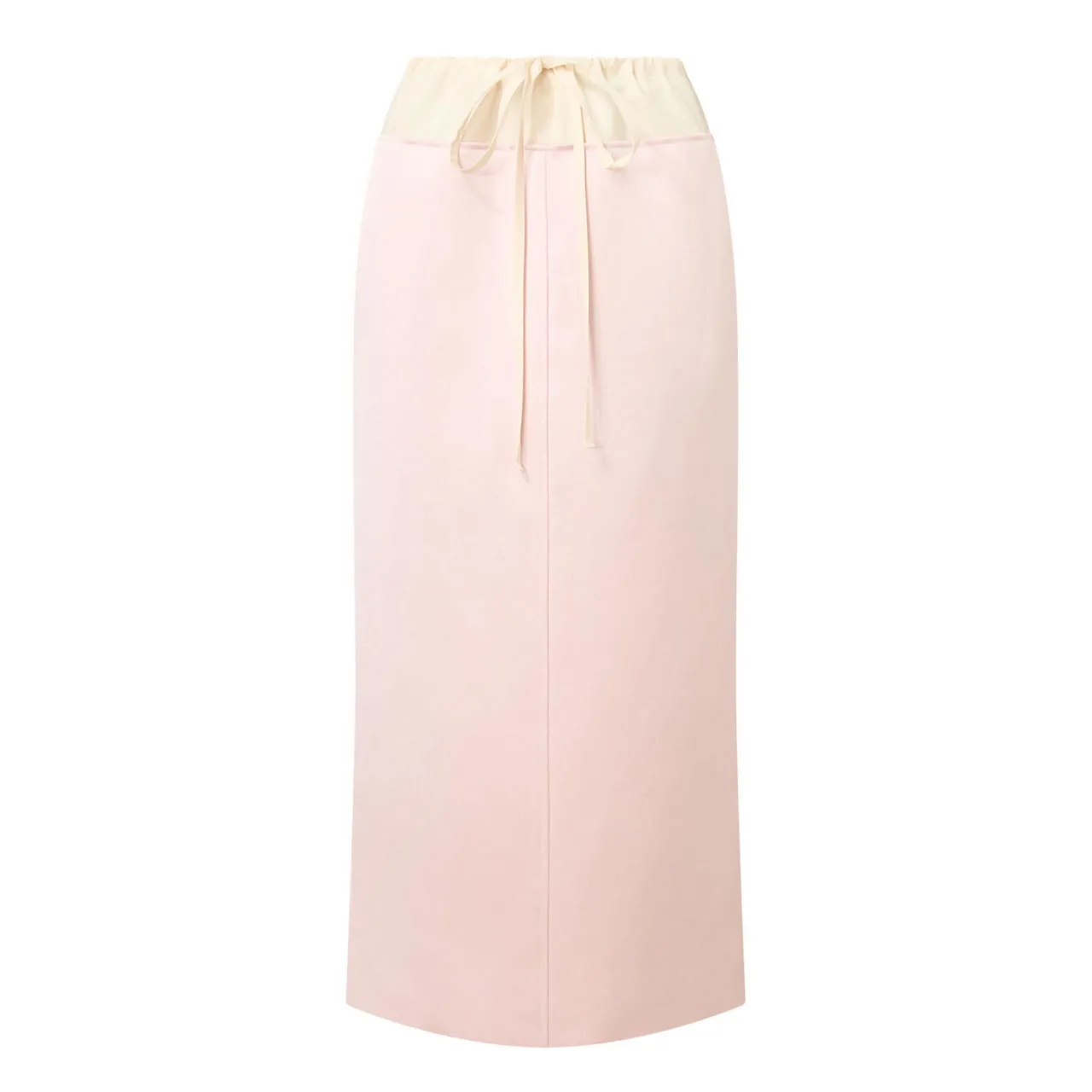 KHAITE Chet Drawstring Pencil Skirt - Pink