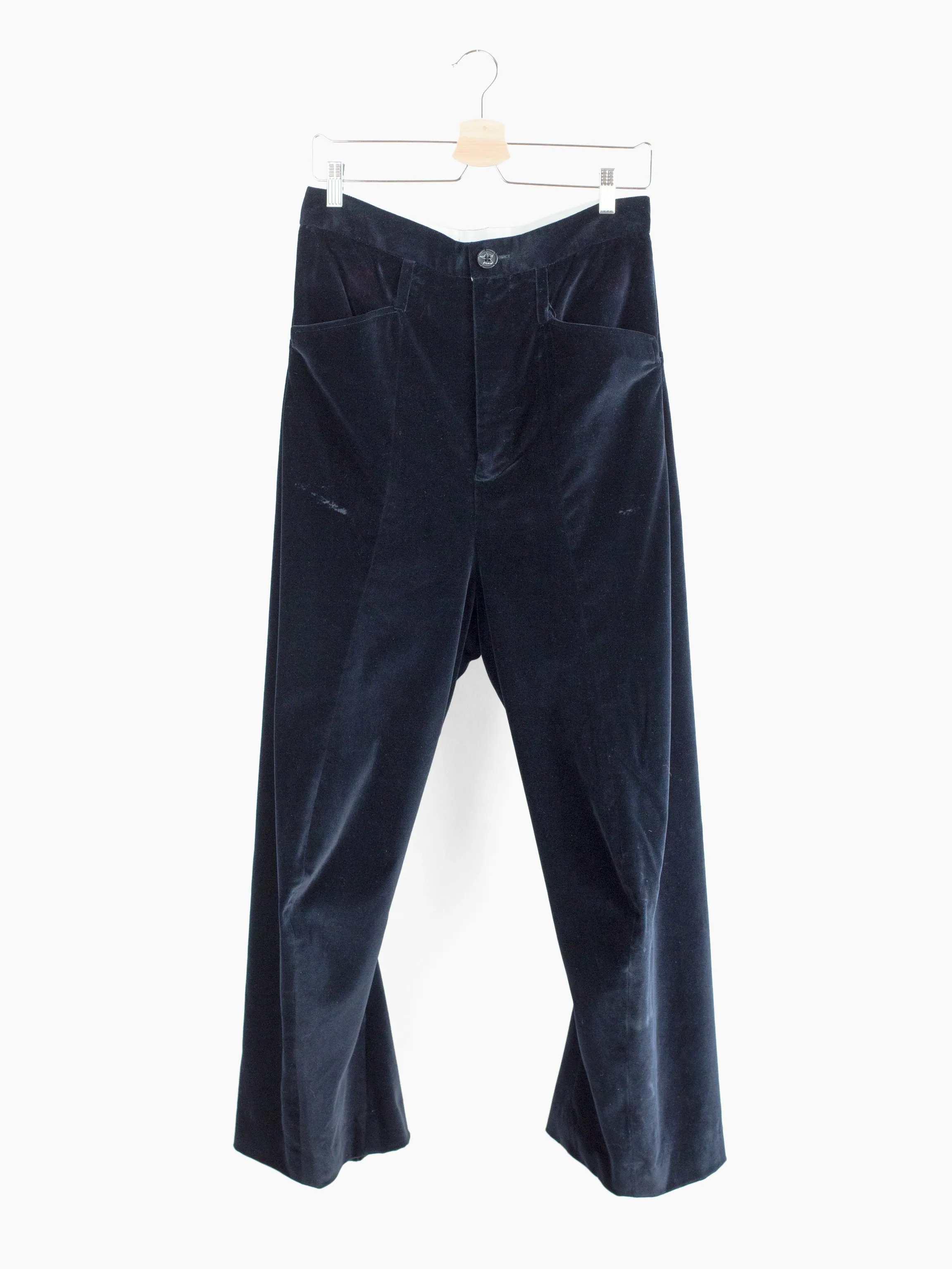 Kozaburo SS18 Velour 3D Tailored Trousers