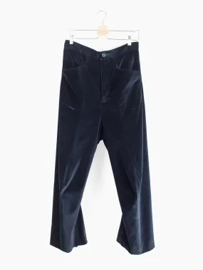 Kozaburo SS18 Velour 3D Tailored Trousers