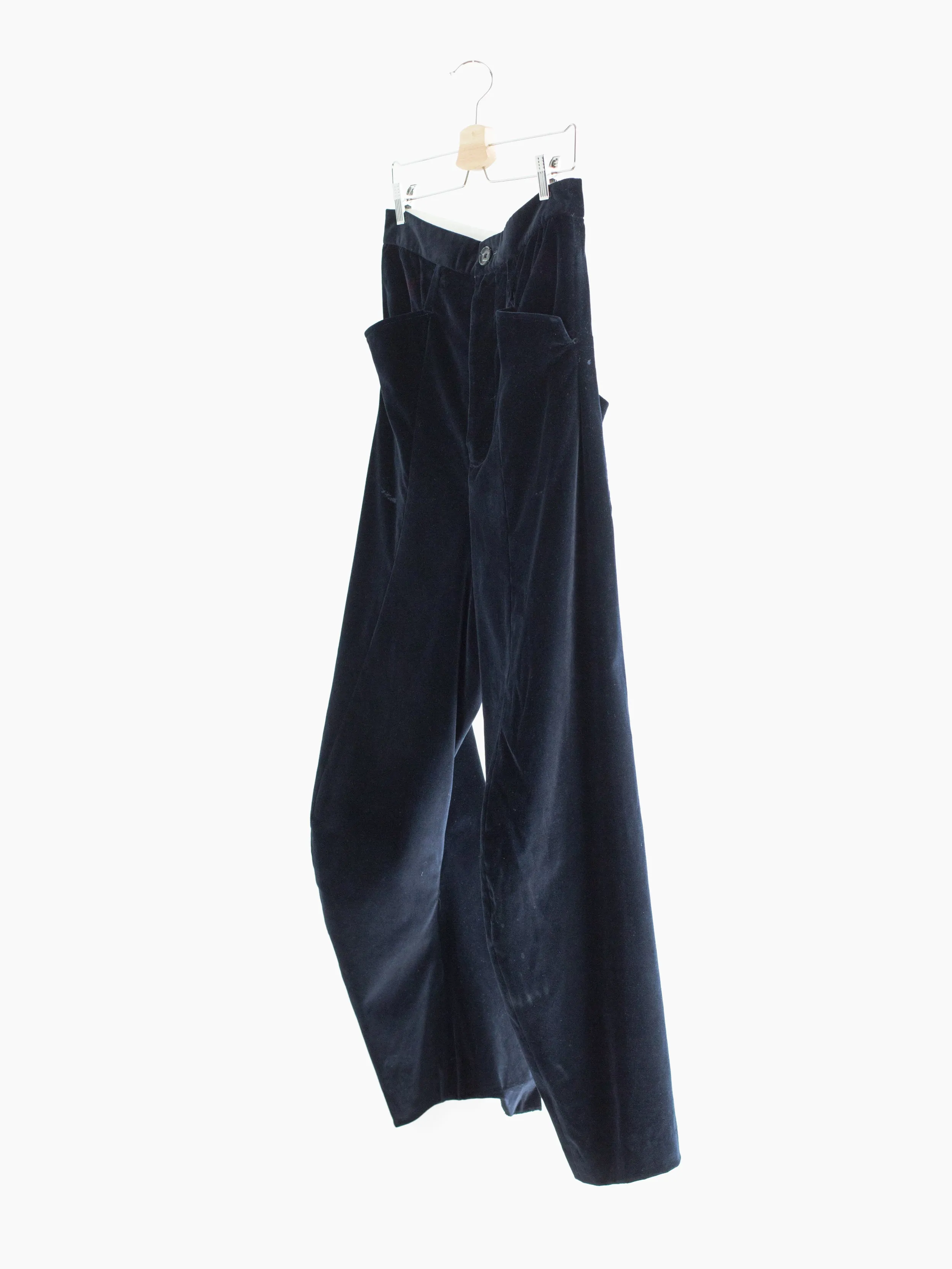 Kozaburo SS18 Velour 3D Tailored Trousers